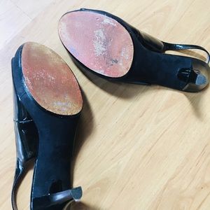 Nine West sling back heels